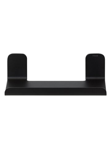 Tiger Wandregal "Colar" in Schwarz - (B)18 x (H)5 x (T)10,1 cm