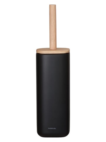 Sealskin Toiletborstelgarnituur "Mind" zwart - (B)9,8 x (H)37,9 x (D)9,8 cm