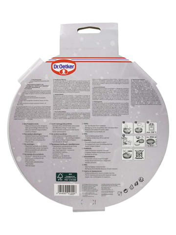 Dr. Oetker Tortownica "White Christmas Baking" w kolorze białym - Ø 26 cm