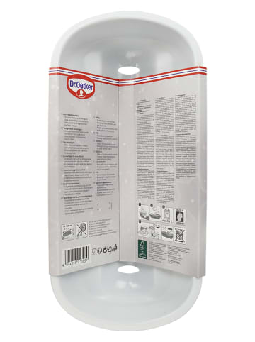 Dr. Oetker Kerststolbakvorm  "White Christmas Baking" wit - (L)31 x (B)15 cm