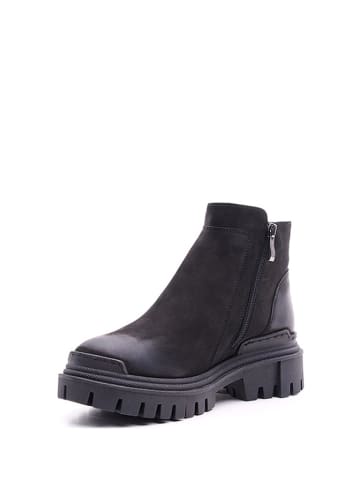 BOSCCOLO Leder-Boots in Schwarz