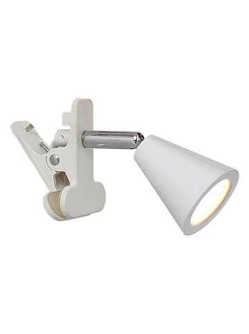 FH Lighting LED-Klemmleuchte "Zirbel" in Weiß - (H)17,5 cm