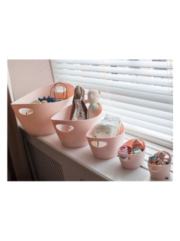 koziol 2-delige set: opbergbakken "Bottichelli" lichtroze - 450 ml