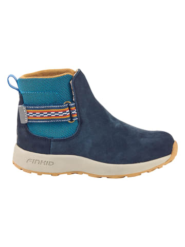 finkid Leren boots "Puoli" donkerblauw