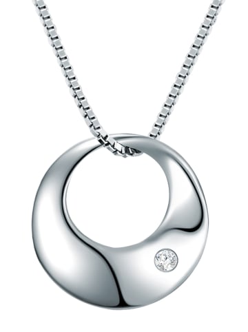 Tess Diamonds Zilveren ketting met diamanten hanger - (L)42 cm
