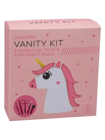 Thumbs Up 6tlg. Nagelpflegeset "Unicorn Vanity Tool" in Rosa/ Weiß