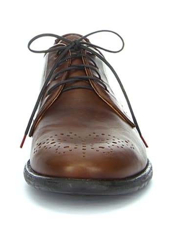 Think! Leder-Schnürschuhe "Civita" in Hellbraun