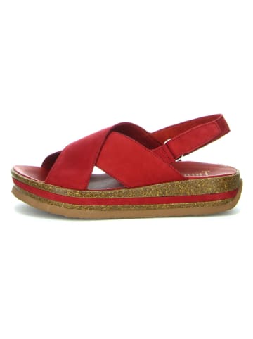 Think! Leren sandalen zwart