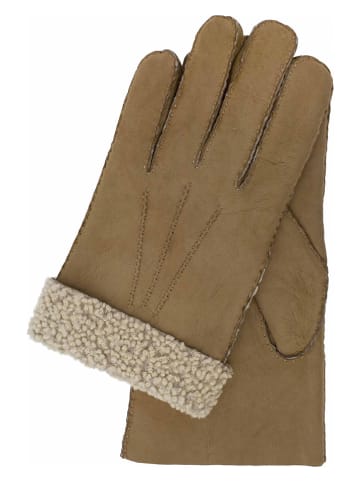 Gretchen Leder-Handschuhe "Enno" in Hellbraun