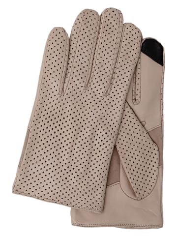 Gretchen Leder-Handschuhe "Elis" in Beige