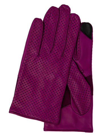 Gretchen Leder-Handschuhe "Jamila" in Lila