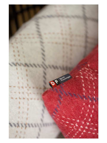 David Fussenegger Kussenhoes "Silvretta - Ruit" rood