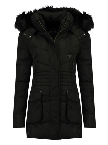 Geographical Norway Wintermantel "Bouvar" in Schwarz