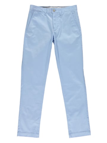 Lacoste Spodnie chino w kolorze błękitnym