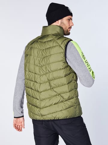 Chiemsee Doorgestikte bodywarmer kaki
