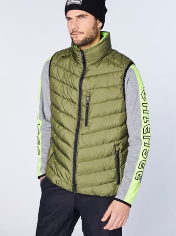 Chiemsee Doorgestikte bodywarmer kaki