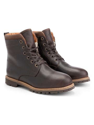 TRAVELIN' Leren boots "Steinkjer" bruin