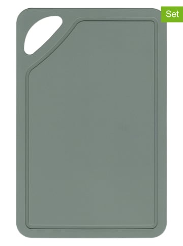 CandL 2-delige snijplankenset grijs - (L)26 x (B)17 cm