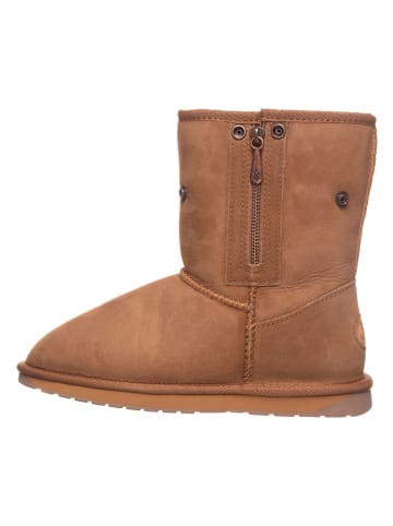 EMU Australia Leren winterboots lichtbruin