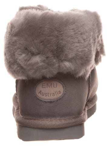 EMU Australia Leren winterboots grijs