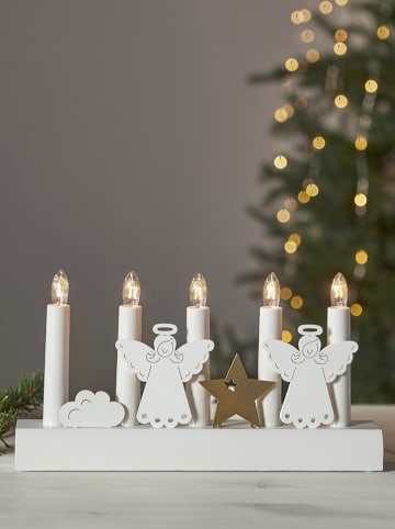 STAR Trading Fensterleuchte "Julia" in Weiß - (B)28 x (H)15 x (T)6 cm