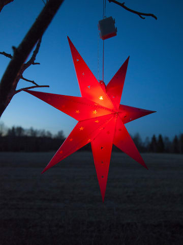 Best Season LED-Hängeleuchte "Alice" in Rot - Ø 60 cm