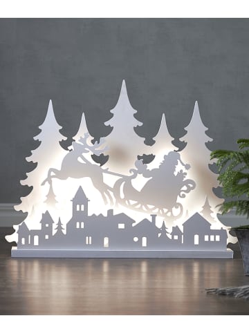 STAR Trading Lampa dekoracyjna LED "Grandy" w kolorze białym - 80 x 60 x 11 cm