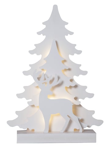 STAR Trading Lampa dekoracyjna LED "Grandy" w kolorze białym - 29 x 41 x 8 cm