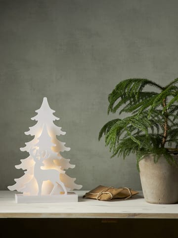 STAR Trading LED-Fensterleuchte "Grandy" in Weiß - (B)29 x (H)41 x (T)8 cm