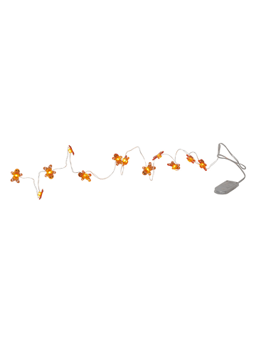 STAR Trading LED-Lichterkette "Dew Drop" in Hellbraun - (L)110 cm