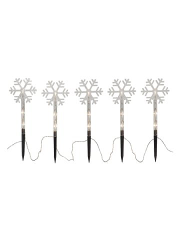 STAR Trading Decoratieve ledsteker "Wandy" warmwit - (B)140 x (H)25 cm