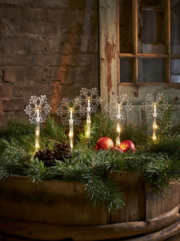 STAR Trading Decoratieve ledsteker "Wandy" warmwit - (B)140 x (H)25 cm