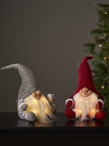 STAR Trading Decoratief ledfiguur "Joylight" wit/rood - (B)20 x (H)34 x (D)15 cm