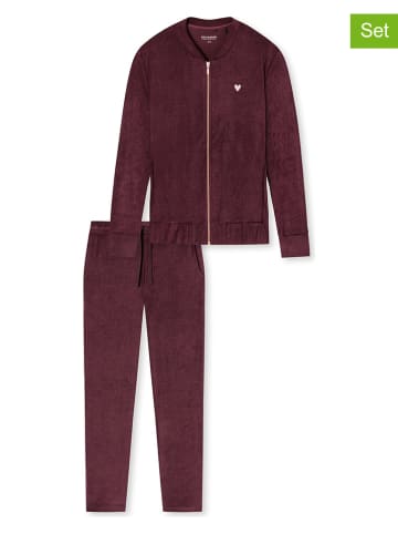 Schiesser 2-delige loungekledingset rood