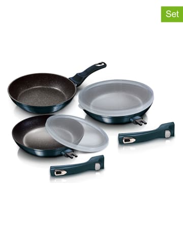 Berlinger Haus 3-delige set: braadpannen "Metallic Line" donkerblauw