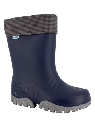 Spirale Gummistiefel in Blau/ Silber