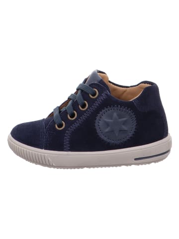 Leren loopleerschoenen "Moppy" donkerblauw