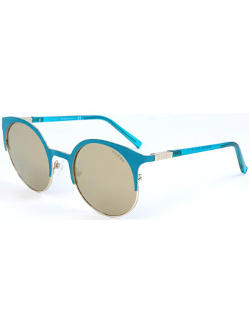 Guess Unisekszonnebril turquoise/lichtbruin