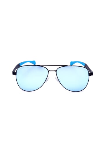 Hugo Boss Męskie okulary przeciwsłoneczne w kolorze granatowo-niebieskim