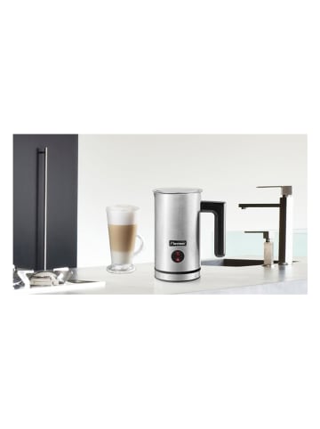 bESTRON Spieniacz "Steel Edition" w kolorze srebrnym do mleka