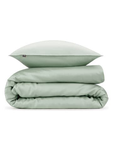 Zo!Home Mako-satijnen beddengoedset "Satinado" groen