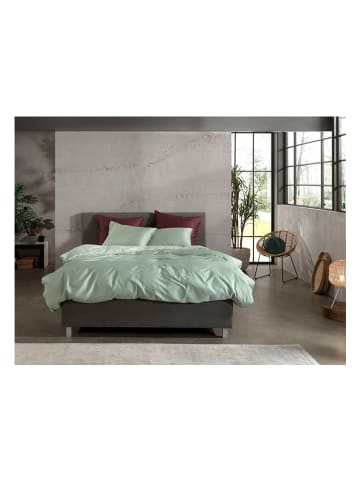 Zo!Home Mako-satijnen beddengoedset "Satinado" groen