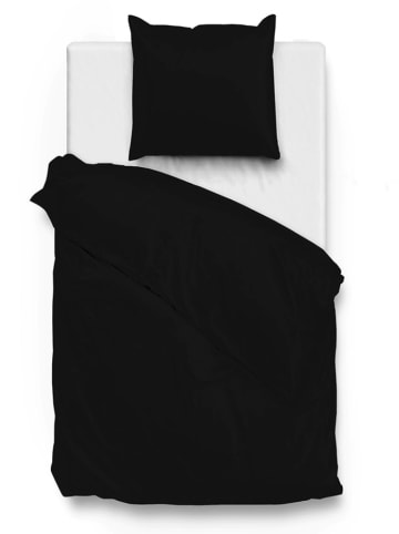 Zo!Home Mako-Satin-Bettwäsche-Set "Satinado" in Schwarz