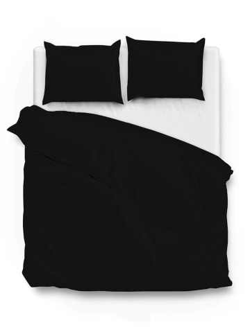 Zo!Home Mako-Satin-Bettwäsche-Set "Satinado" in Schwarz