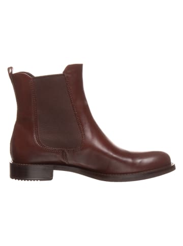 Ecco Leder-Chelsa-Boots in Braun