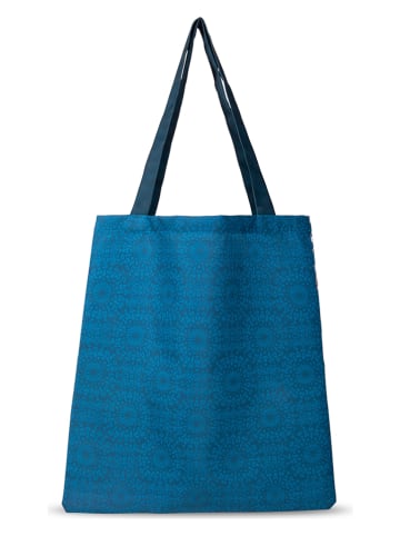 Descanso Shopper "Sarenza" blauw/meerkleurig - (B)40 x (H)45 cm