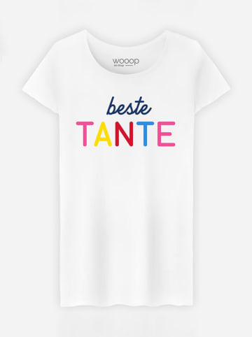 WOOOP Shirt "Beste Tante" in Weiß