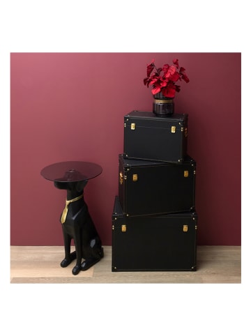 Rétro Chic Stolik w kolorze czarnym - wys. 66 x Ø 40 cm