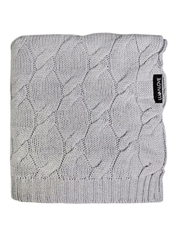 Lullalove Wollen deken grijs - (L)100 x (B)80 cm