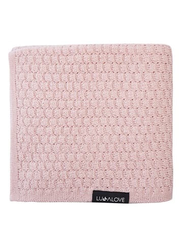 Lullalove Wollen deken lichtroze - (L)90 x (B)100 cm